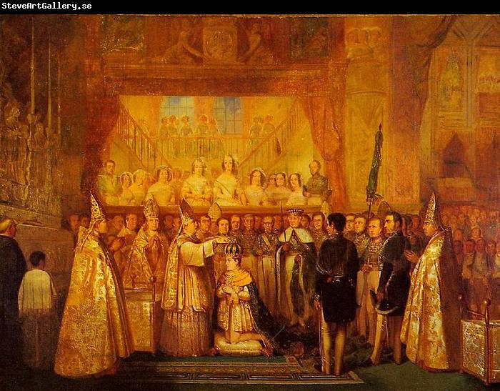 Francois-Rene Moreaux Coronation of Pedro II of Brazil